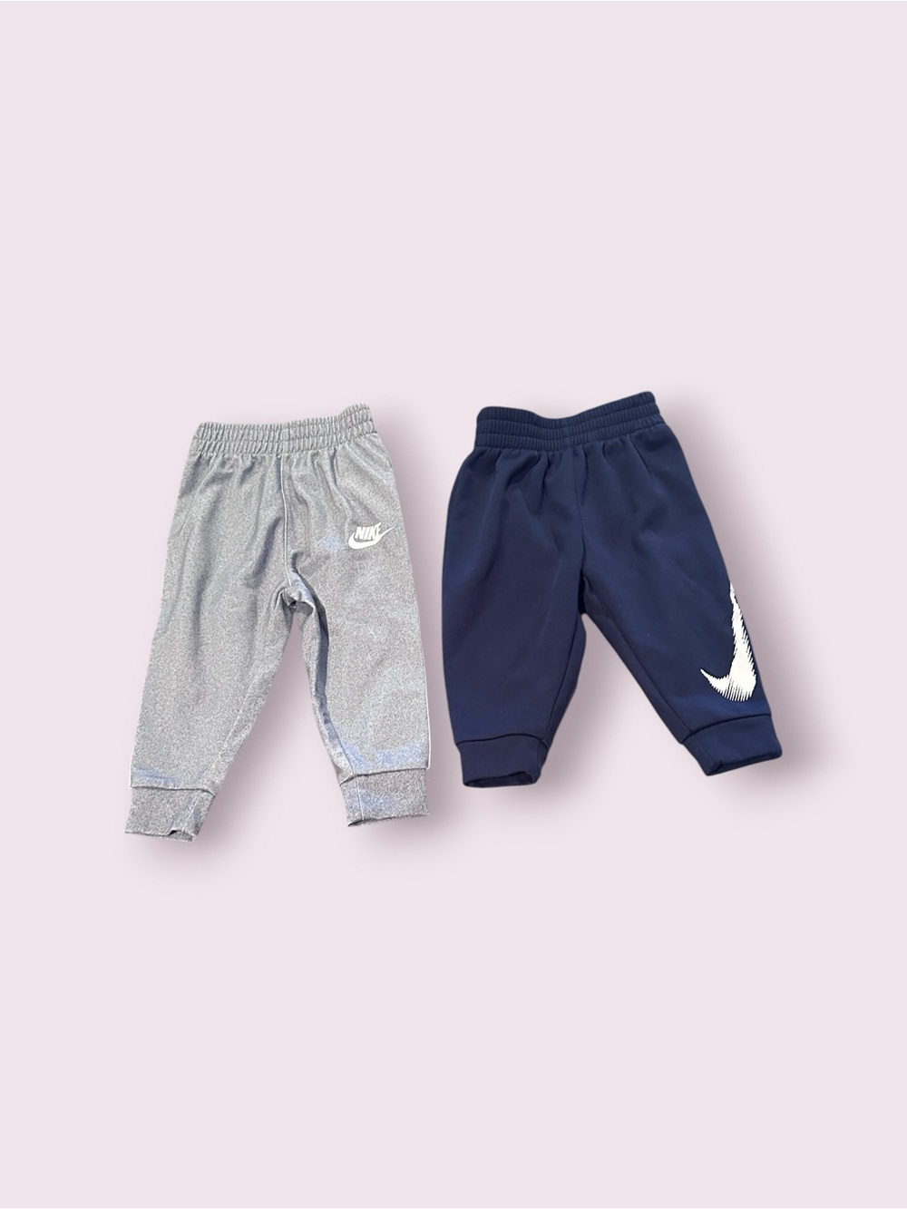 Baby Nike Set Of Two Sweatpants Navy And Gray Therma-Fit Size 12 Months